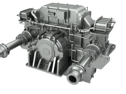 Dual-engine gear units