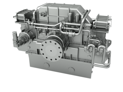 Dual-engine gear units